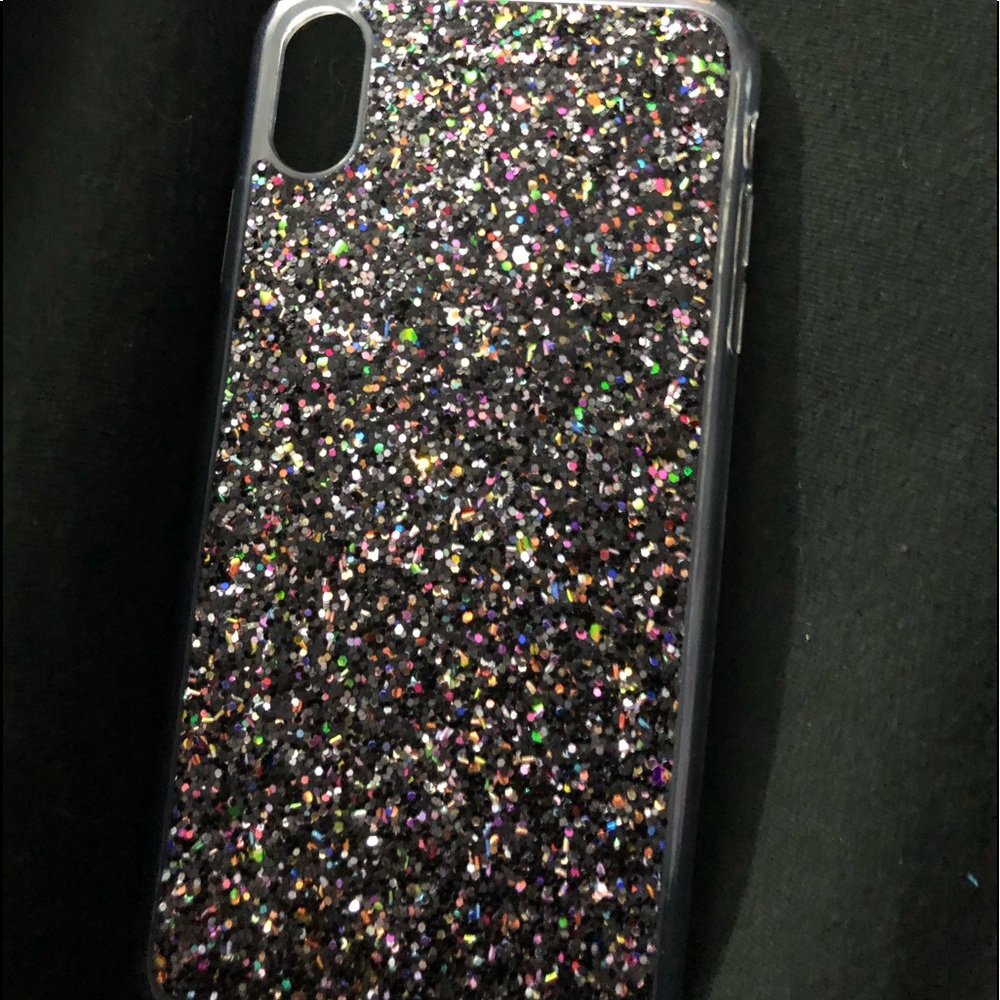Black Glitter Xs Max Case